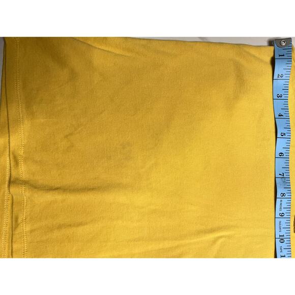 Rafaella Studio Polo Tank Top Butter Yellow Petite Medium Hot Pink taping Ribbed - Picture 7 of 9